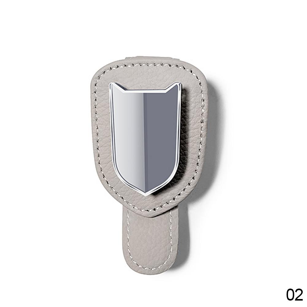 Мини-зажим для солнцезащитных очков, зажим для хранения билетов, держатель для очков на солнцезащитный козырек автомобиля, аксессуары для салона из искусственной кожи