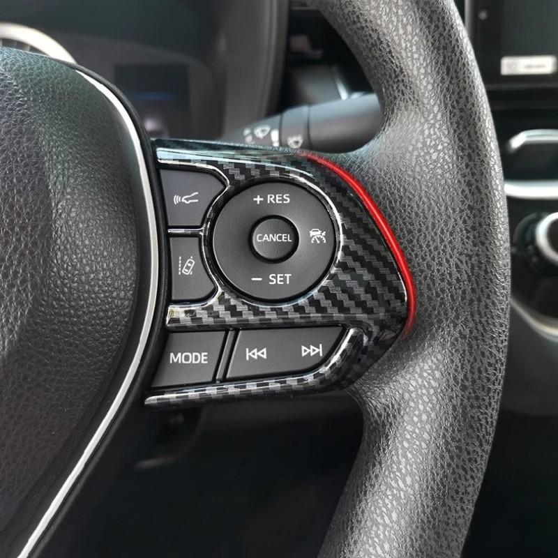 For Toyota Corolla E210 2019 2020 2025 2025 Car Styling Steering Wheel Button Switch Panel Frame Cover Trim Stickers Accessories