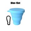 Складная чашка 180 мл, мини-выдвижная чашка, силиконовая портативная чайная чашка для путешествий, телескопическая кружка для кофе с крышкой
