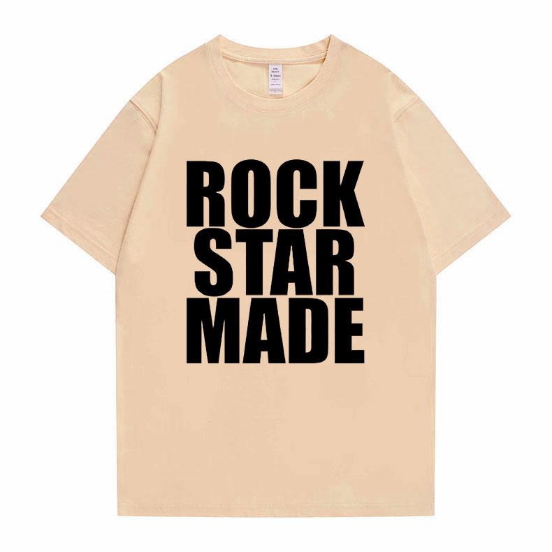 Футболка с графикой Rock Star Made Playboi Carti Рэп Мерч 2024 Мерч с музыкального концерта Футболка с принтом Opium Мужская футболка хип-хоп оверсайз