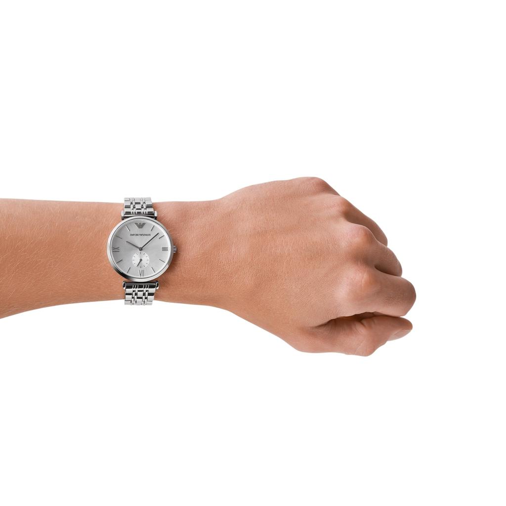 Emporio Armani AR1819 Men's Silver Watch, Officially Imported