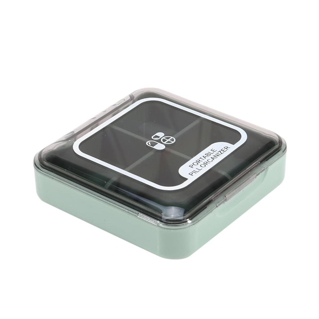 Мини Дорожный Футляр для Таблеток Органайзер для Хранения Лекарств Контейнер Диспенсер для Таблеток Независимые Ячейки Таблетница Коробка для Рыболовных Снастей