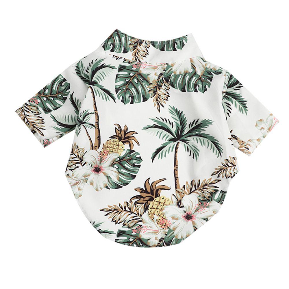 Pet Clothes Beach Coconut Tree Print Pet Dog Clothes Pet Dog Shirts Dog T-Shirts Pet Shirts
