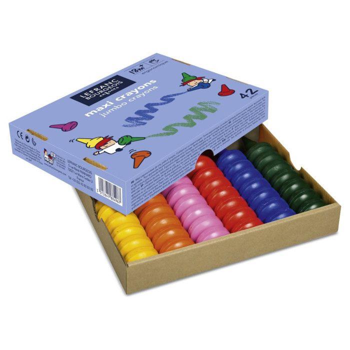 Loisir créatif - l&b education - 188496 - crayons éducatifs - 6 couleurs - pack de 42