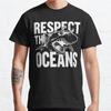 Men Fashion Casual Short Sleeves Shark Black Tees Oversized T-shirts
