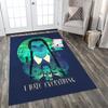 Gothic Spider Web Portrait rug for living rooms, bedrooms, home décor, and as gifts.