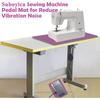 Sewing Machine Muffling Mats 2 Pcs, Serger Sewing Machine Pedal Mat for Reducing Vibrations Noise and Preventing Machine Movement, Sewing Supplies,