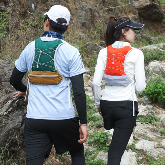 Гидратационный рюкзак Водонепроницаемый нейлоновый подсумок Многоцелевая альпинистская жилет-сумка Беговой рюкзак для пеших походов и приключений на открытом воздухе
