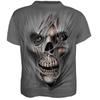 Men's Casual Skull 3D Printed T-shirt Summer Short Sleeve Punk Style Tops