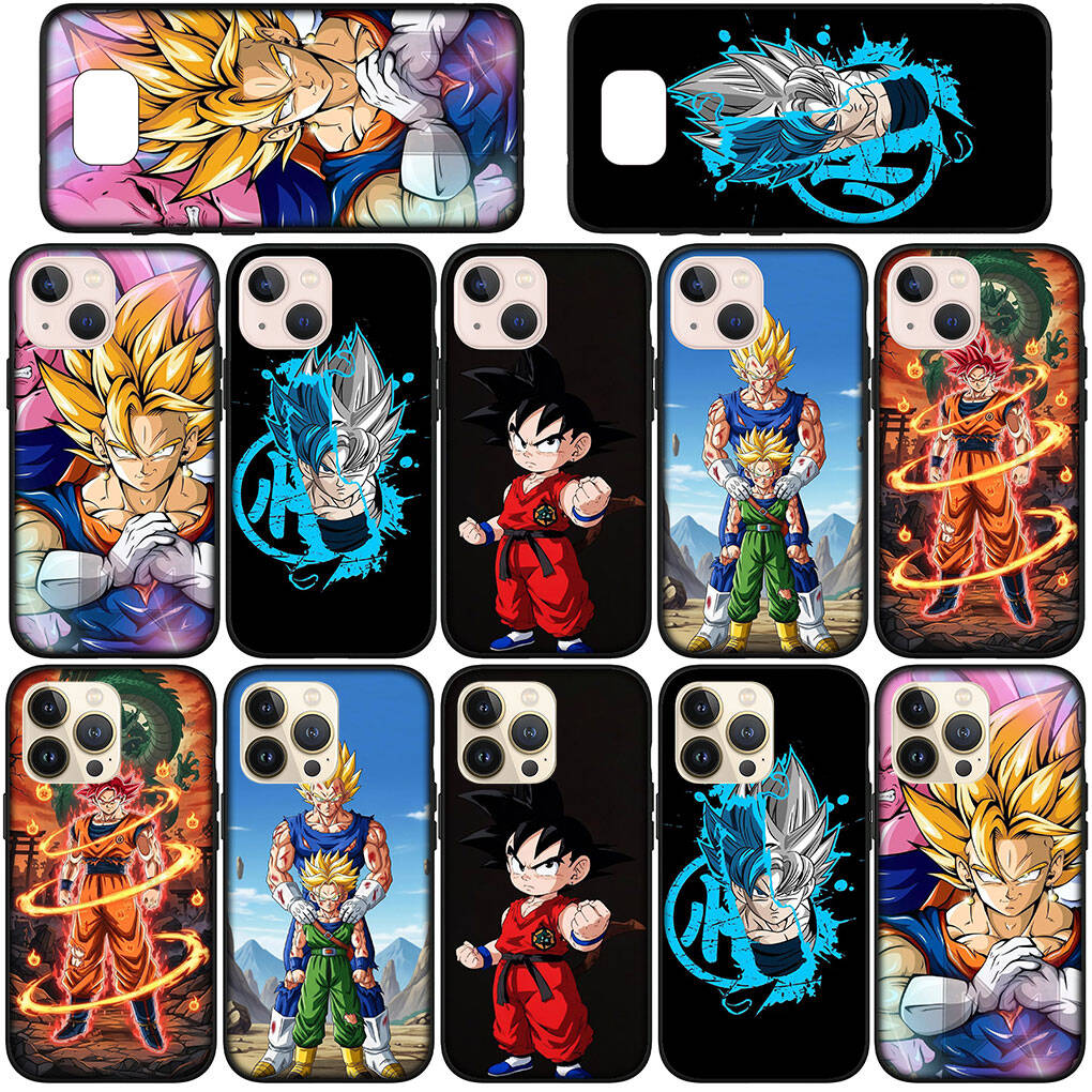 Case for iPhone 17 15 16 Plus Xiaomi Poco X7 X6 F8 F7 M8 C85 C75 C71 Redmi Note 14 12 11 13 Pro Max A4 14C 13C 15C Son Gokus Comics Dragon Vegeta Ball