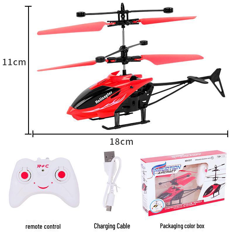 Перезаряжаемый игрушечный вертолет с датчиком жестов, ударопрочный, для детей