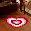 День святого Валентина Коврик для ванной Нескользящий Коврик для ванной в форме сердца Мягкий Моющийся Форма любви