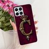 Чехол для Honor X8 4G Прозрачный Роскошная Корона Буквы от A до Z Плоский 2D Рисунок Мягкий Чехол для Телефона Для Honor X8 TFY-LX1 TFY-LX2 TFY-LX3