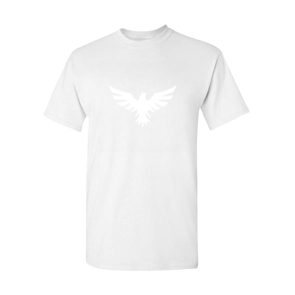 Легкая футболка из полиэстера для мужчин, летняя футболка с изображением головы орла для отдыха на открытом воздухе, свободного размера, дышащая, удобная, быстросохнущая, для бега
