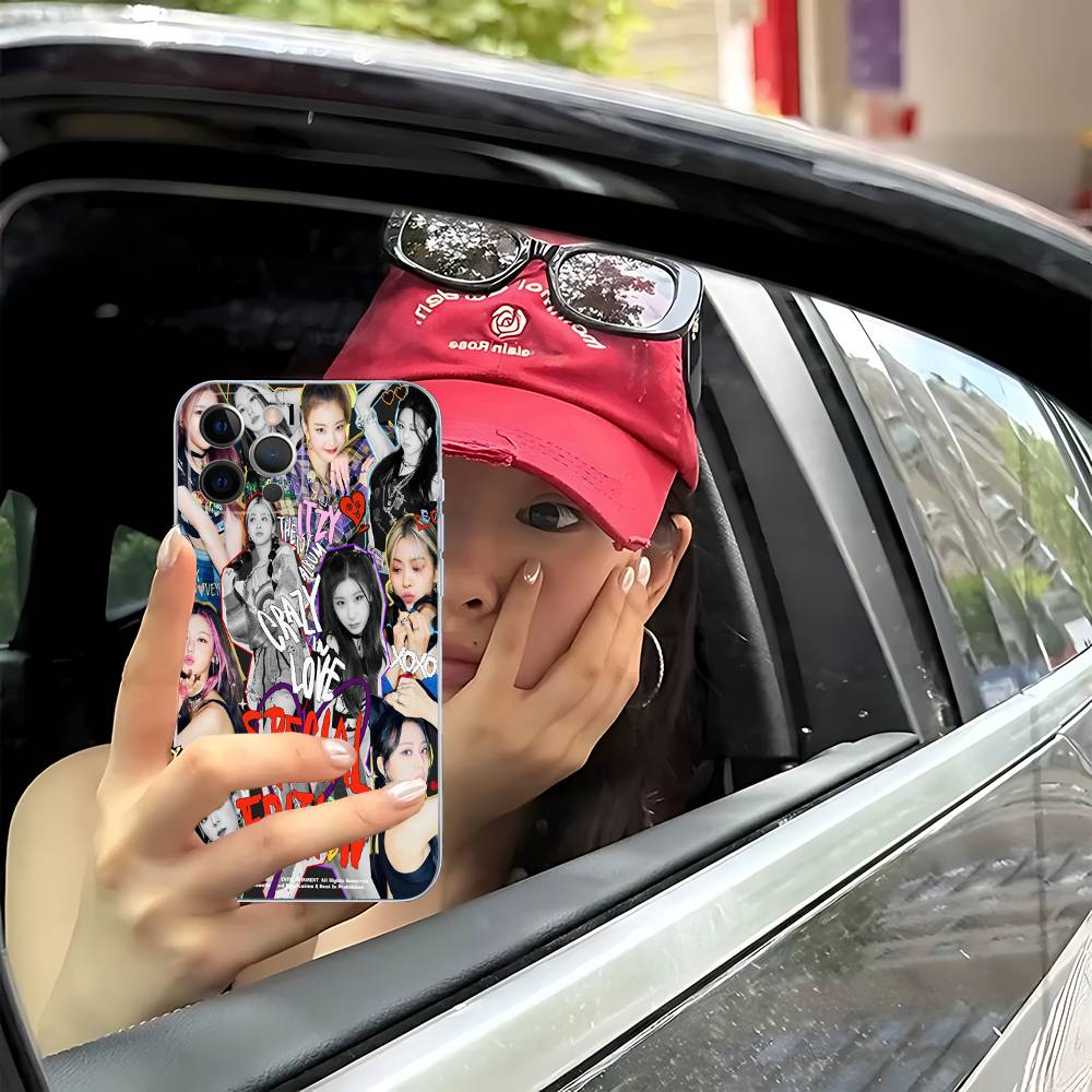 Чехол Singer Idol I-ITZY для iPhone 17 16 15 14 13 12 11 Pro Max Plus Mini Funda Для Прозрачного Чехла