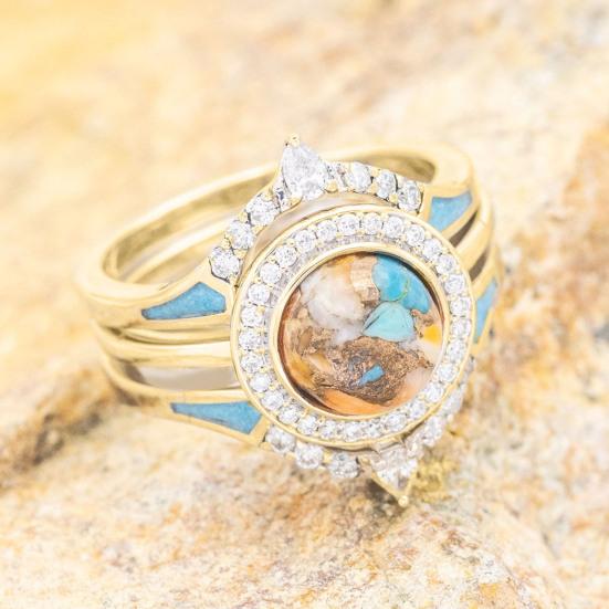 3шт женские кольца геометрические стразы ювелирные изделия богемные штабелируемые кольца на палец