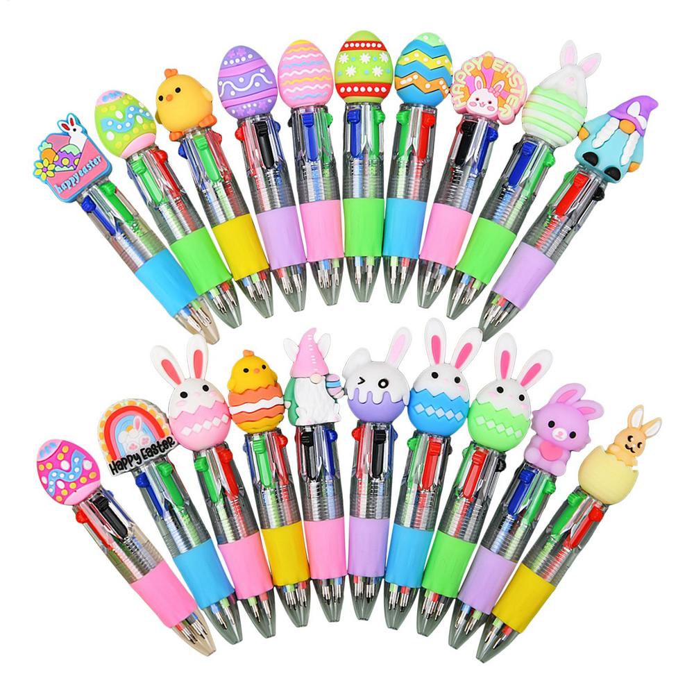 20Pcs Easter Mini Gel Ink Pens Multicolor Holiday Note Taking Supplies for Students Sketching Journaling Crafting Party Favors
