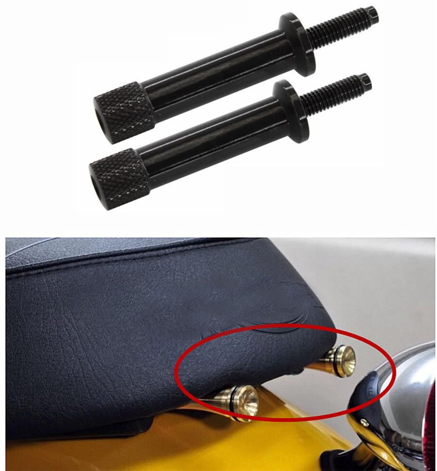 2x Длинные болты крепления сиденья без инструментов для мотоциклов Triumph Thruxton Bonneville Scrambler T100
