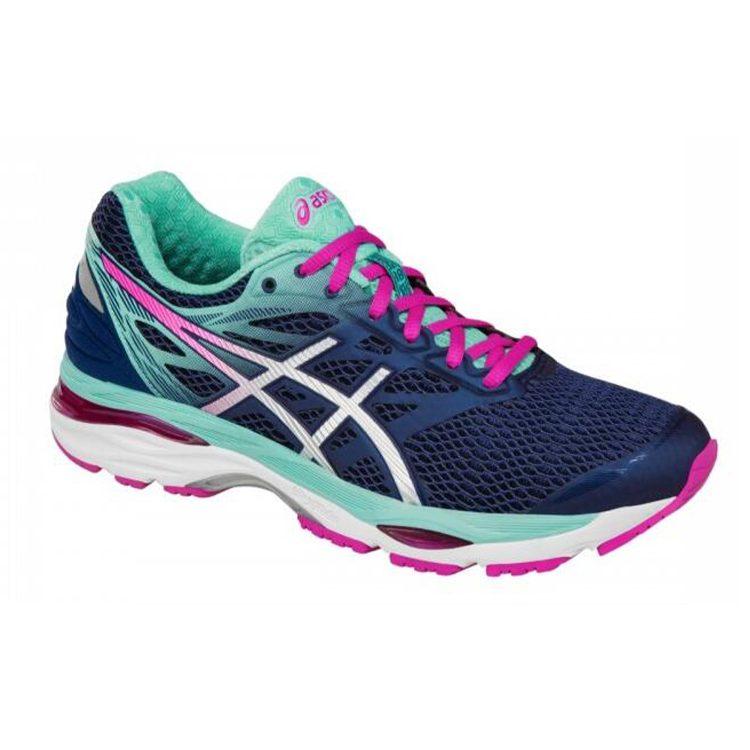 Asics Женские кроссовки Gel Cumulus 18 'Сине-зеленые' T6C8N-4993