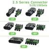 5/20/100 Sets Delphi Automotive Connector 2.5 Series 1 2 3 4 6 Pin GM Electrical Female Male Weather Pack Automobile Socket Plug