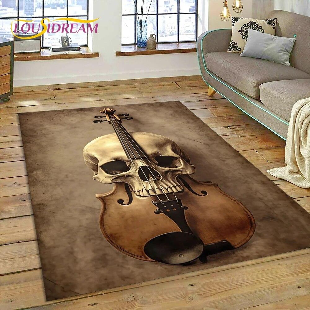Мечта Скрипка Виолончель Музыкальный Инструмент Ковер Ковер для Дома Гостиная Спальня Диван Коврик Декор, детский коврик Нескользящий напольный коврик