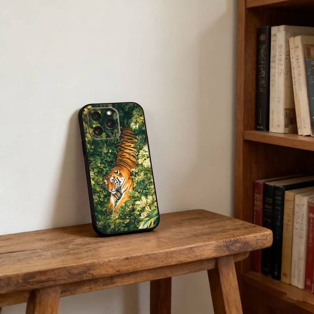 Чехол для телефона с тематикой тигра для iPhone 17, 16, 15, 14, 13, 12, 11 Plus, Pro, магнитный, для Magsafe, беспроводной зарядки