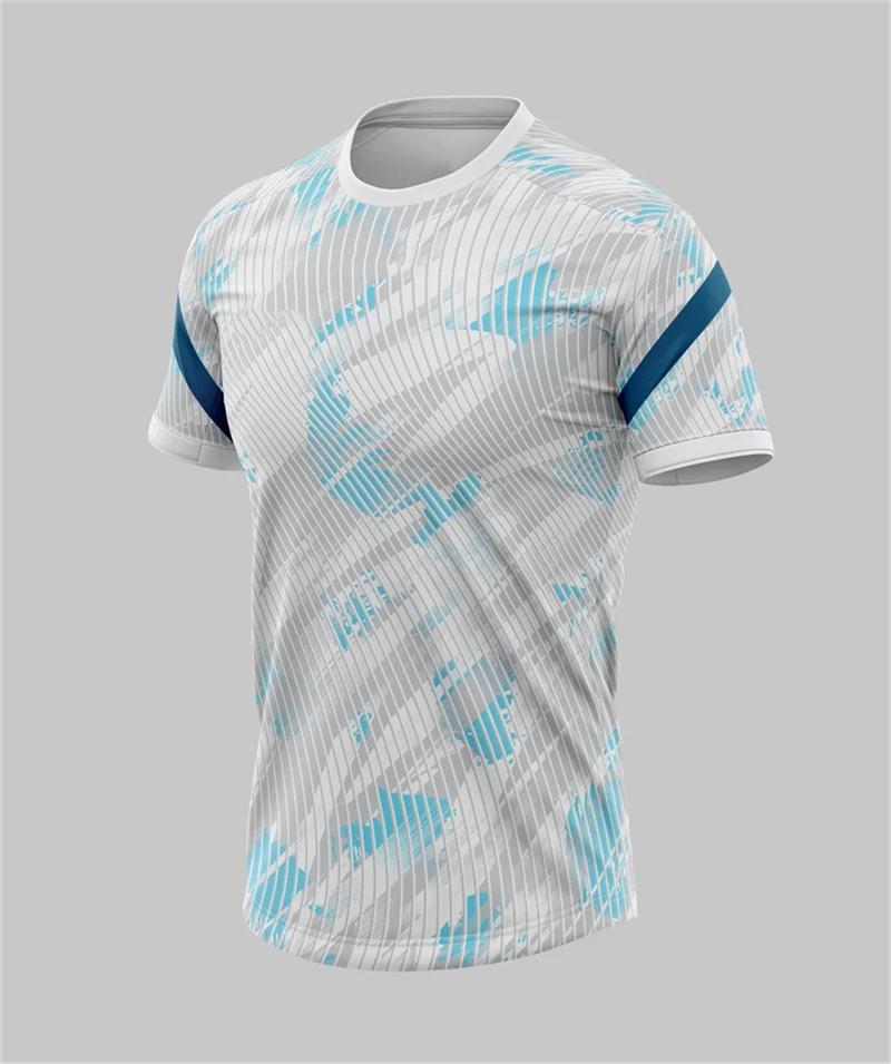 Simple and Fashionable Men's Outdoor 3D Printed Short-sleeved Large-sized Breathable Casual Sports T-shirt for Family Wear