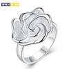 Кольцо женское из стерлингового серебра 925 пробы 7-10# Изысканное цветочное модное свадебное подарочное очаровательное украшение для вечеринки Оптовая продажа