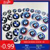 BABC1 Hot For BMW BMW Round 3D Car Logo Reflective Waterproof Sticker for S1000 RR R1250 GS Motorcycle Racing Decor Soft Sticker