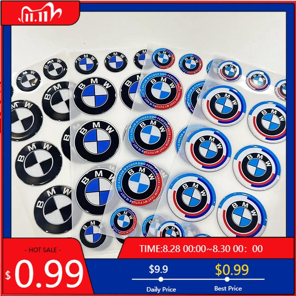 BABC1 Hot For BMW BMW Round 3D Car Logo Reflective Waterproof Sticker for S1000 RR R1250 GS Motorcycle Racing Decor Soft Sticker