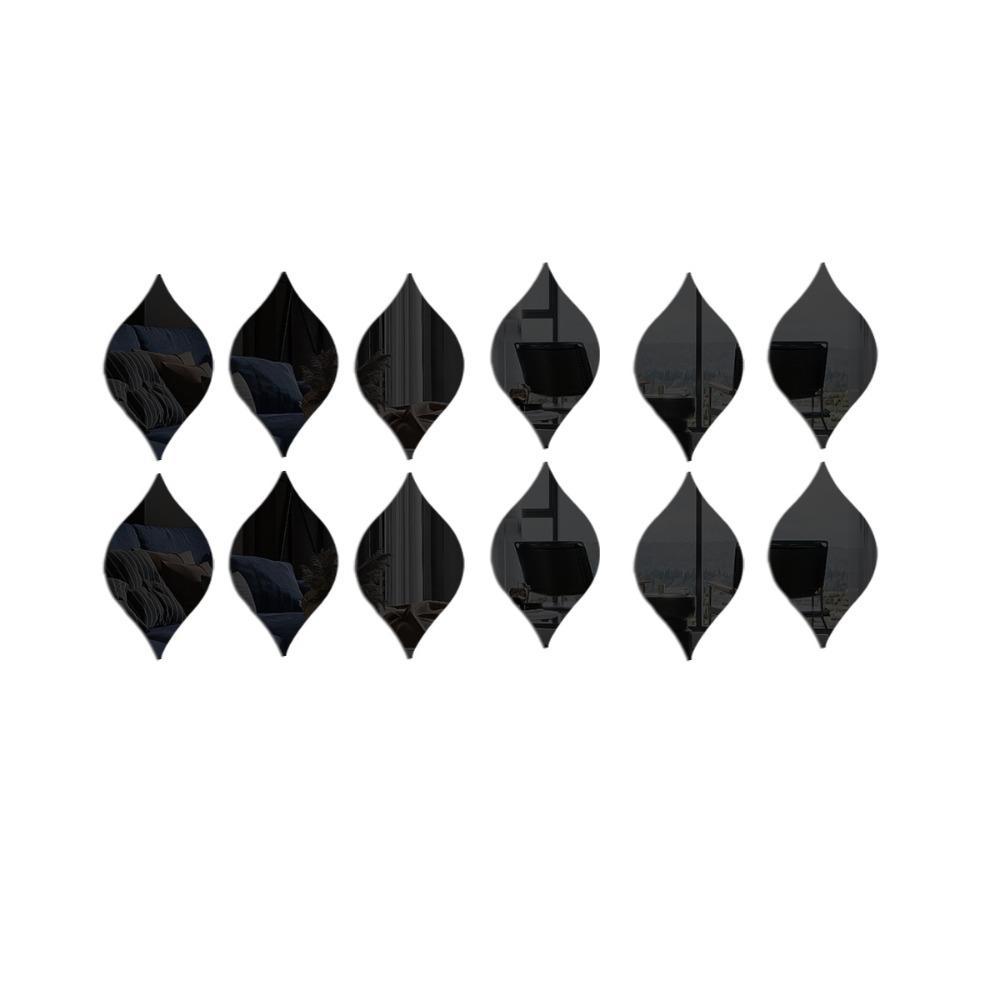 12 шт./компл. наклейки на стену в форме капли воды, акриловые наклейки на вход, 3D-линзы для ванной комнаты