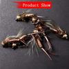 6 шт./коробка искусственная насекомая приманка Brasshead Prince Nymph&Royal WulffFly приманка для ловли форели/баса/окуня/сома/карпа/судака