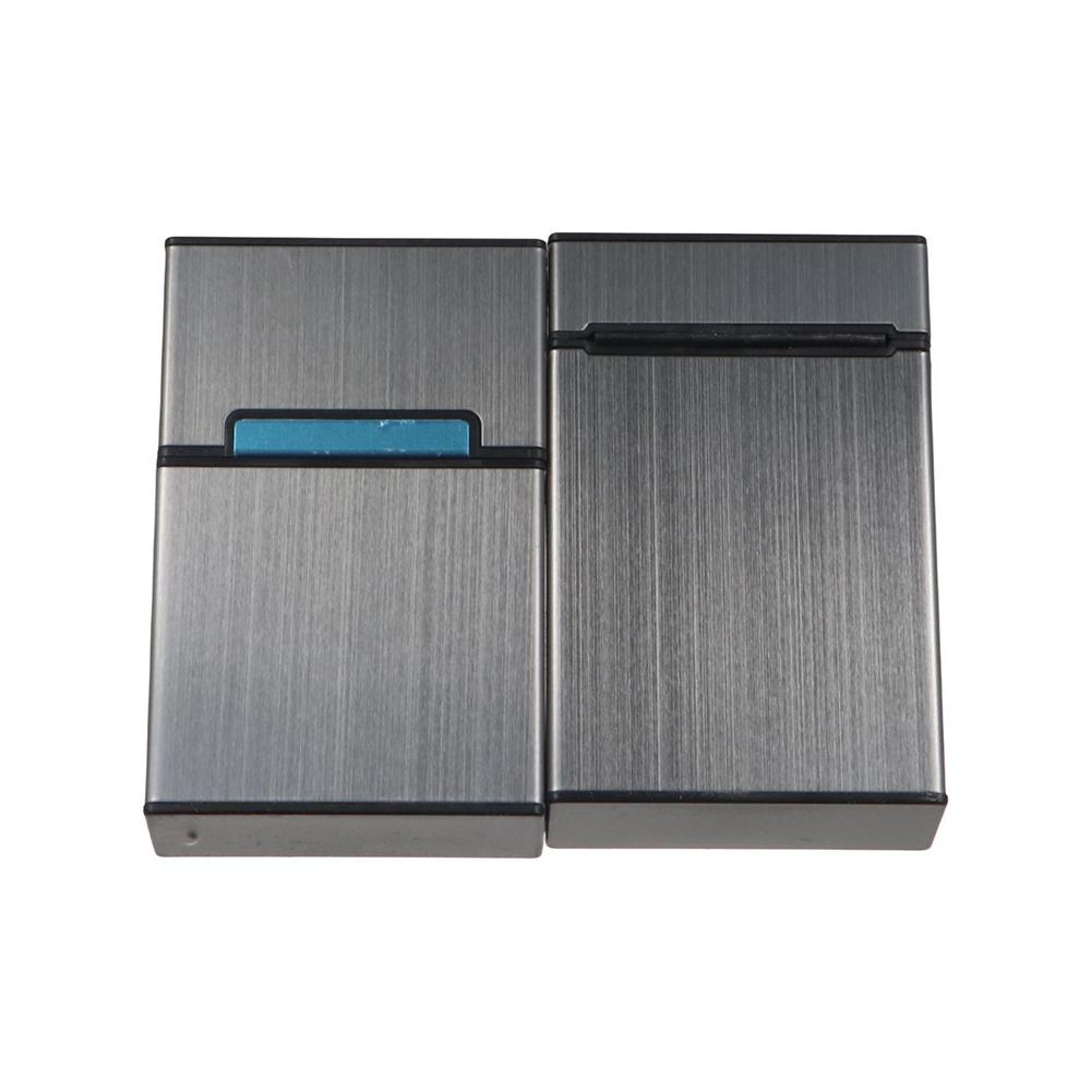 Magnetic Button Name Card Holder Aluminum Zinc Zinc Alloy ID Card Case Fashion Business Card Box  Storage Box