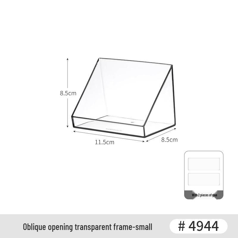 Japanese-Style Transparent Mirror Cabinet with Drawer for Cosmetics, Lipstick, Toiletries, Stationery, and Eyebrow Pencil Storage