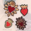 Patch Embroidery Label Love Badge Cloth Label Clothing Accessories Hand Account DIY Accessories Embroidery Sticker Cloth Sticker