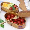 YFWOOD Magewappa Bento Box, 1000ml, with Spork, Convenient Storage, Two-Tiered Nested Bento Box, Made of Natural Cedar Wood with Genuine Lacquer