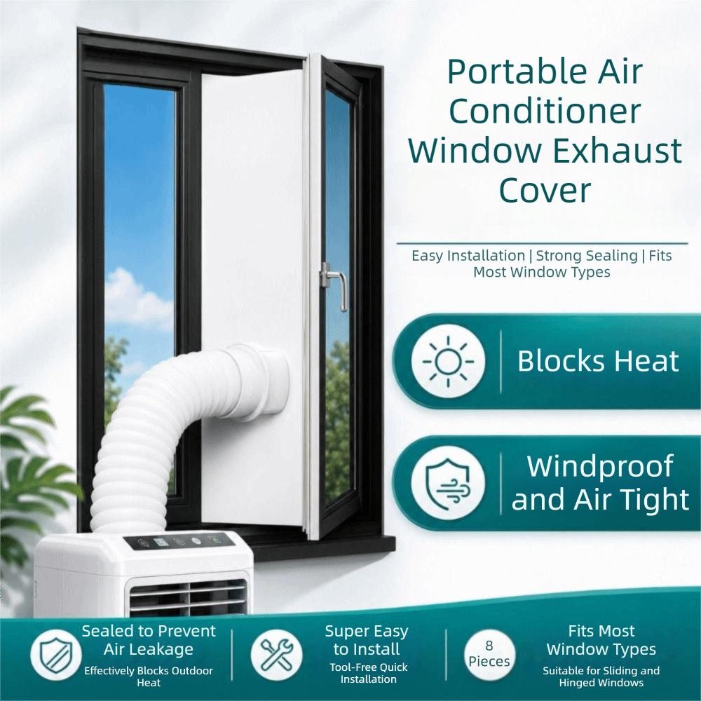 With Zip Portable Air Conditioner Seal Flexible Cloth Sealing Plate Portable Air Conditioner