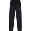 Comfortable Simple Versatile Loose Straight Leg Solid Color Mid Rise Sports Casual Pants Women Bottoms Black AKLTE40-1