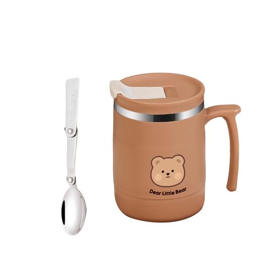 Чашка для воды Yousheng, 500 мл, большая емкость, хорошая герметичность, теплоизоляция, нержавеющая сталь, высокопигментированная изоляционная кофейная кружка, ежедневное использование