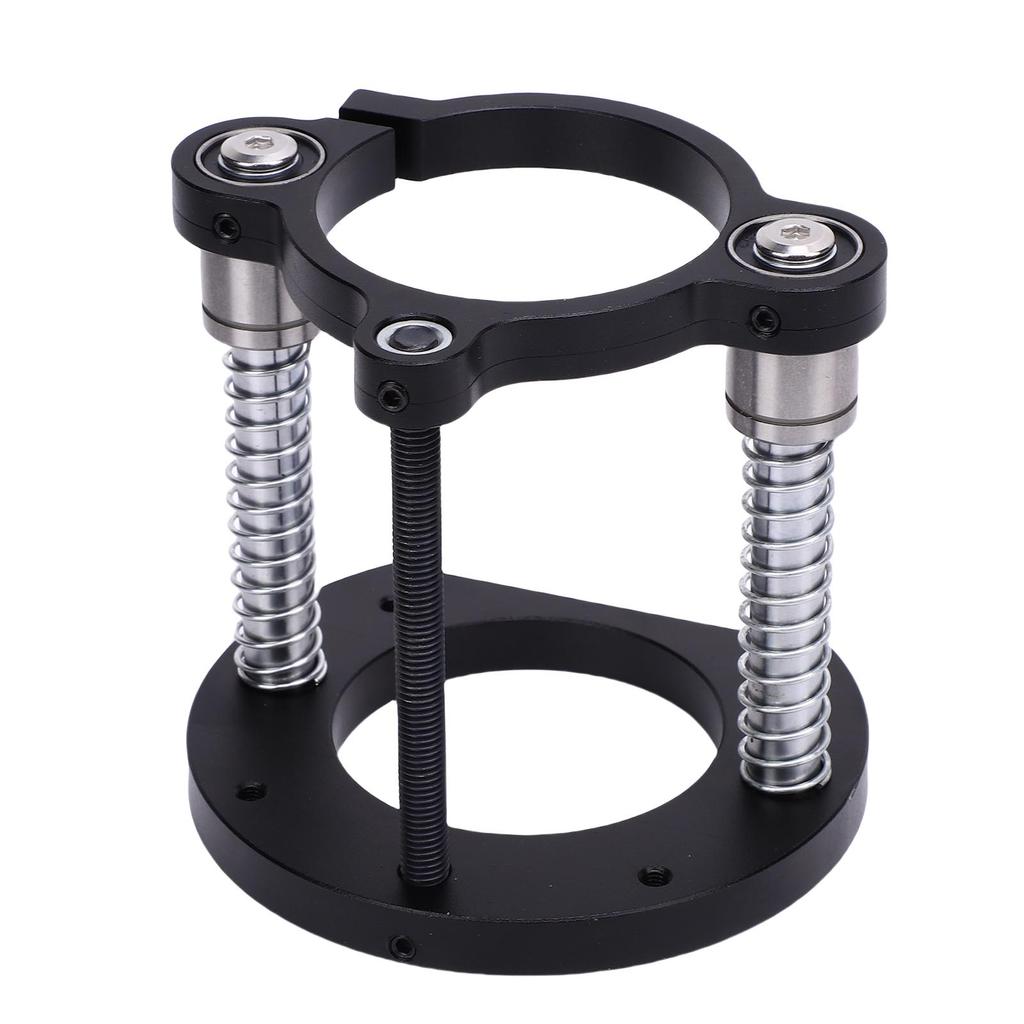 Router Lifting Base 2 Jaw Clamping Hand Crank Lift Base for 64 66mm Small Trimming Machine Slotting Chamfering Black