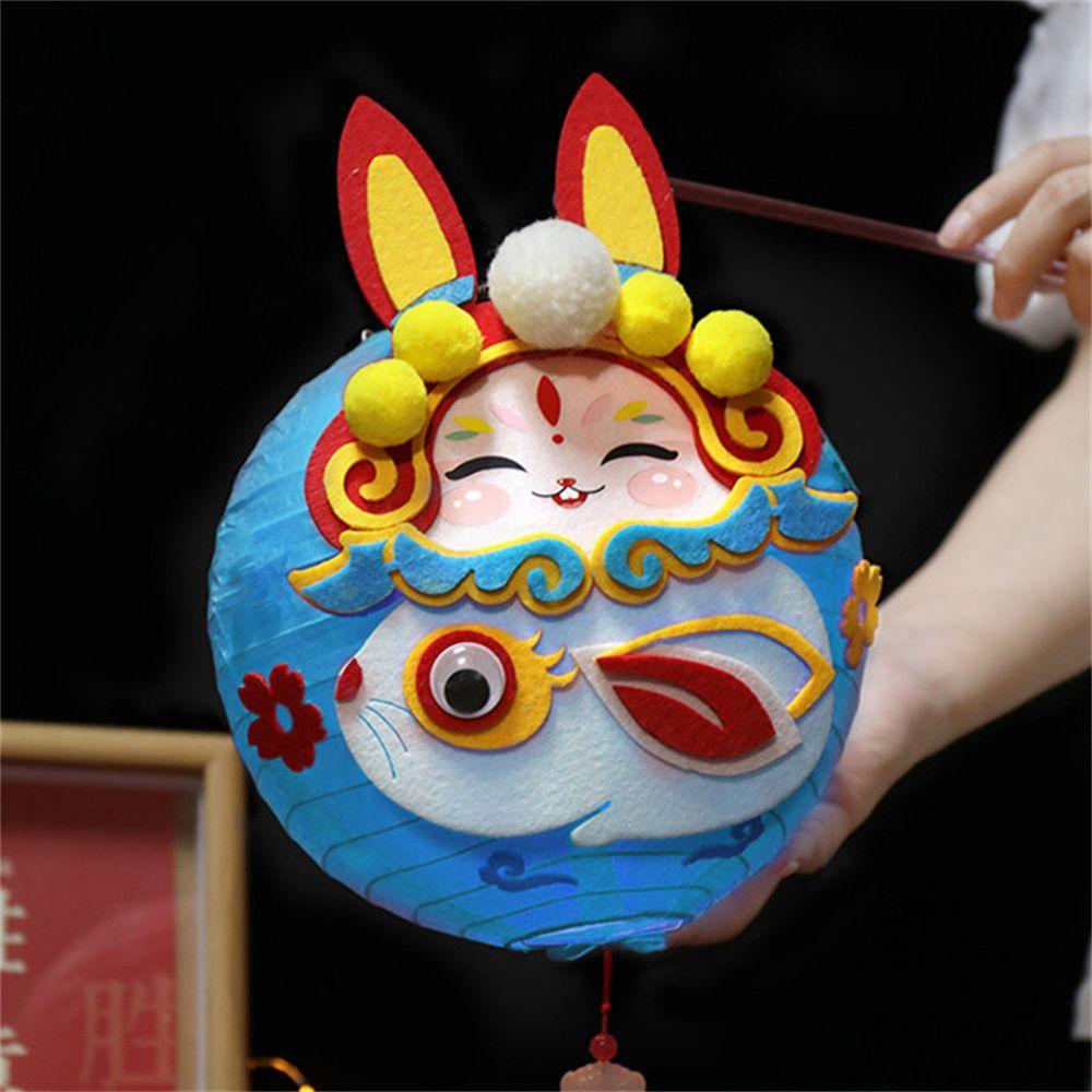 LED Light Material Package Festival Lantern Mid-Autumn Lantern Rabbit Lantern Rabbit Hanging Lamp