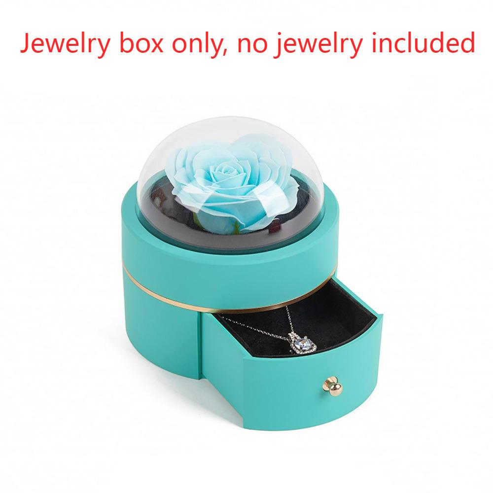 Engagement Ring Finger Ring Box Eternal Rose Wedding Ring Case Magnetic Bow Jewelry Box  Girlfriend