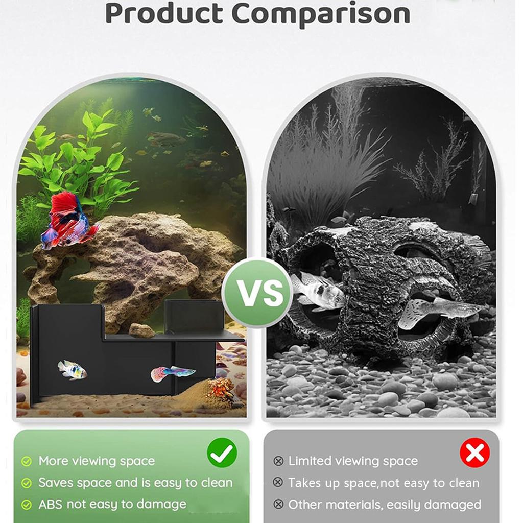 Аквариумный ландшафт Угловой туннель Аксессуар для дисплея аквариума Укрытия Пещера Туннель Безопасный для креветок Рыб Угловое украшение