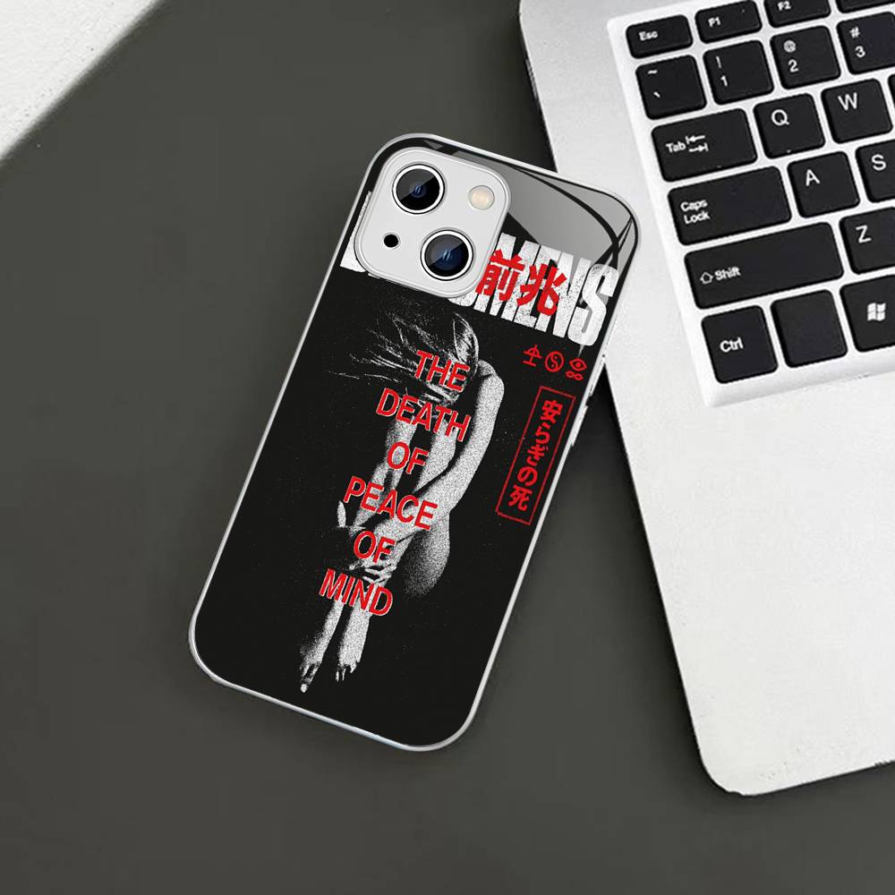 Rock Band Плохие Предзнаменования Закаленное Стекло Для Iphone 14 13 12 11 Pro Mini XS MAX 14Plus X XS XR Чехлы