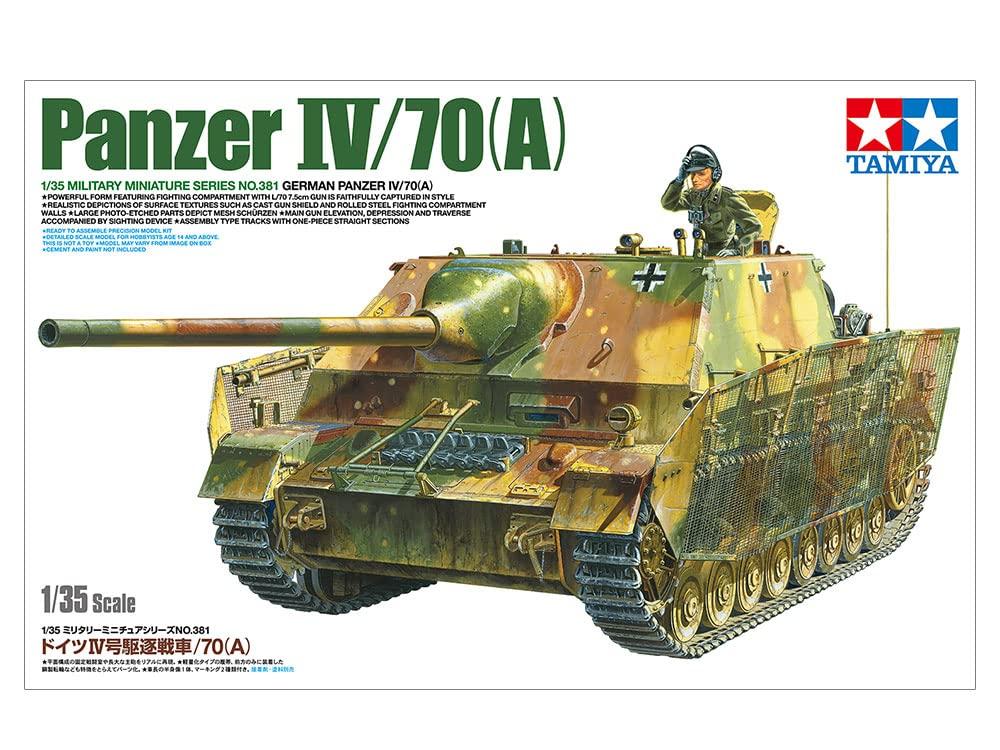Tamiya Military Miniature Series 381 German Panzer IV Tank Plastic Model Kit 35381 1/35 No. Destroyer/70(A)