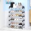 5/6 Layers Shoe Rack Organizer Multilayer Metal Stand Footwear Organizer Stand Space Saving Dormitory Shoes Shelf Home Supplies