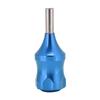 Professional 30mm Cartridge Needle Tattoo Grip Alloy Non-Slip Tattoo Machine Handle(Blue )