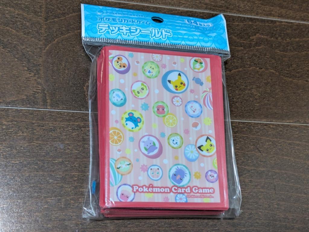 Pokémon Защитные протекторы для карт с узором из конфет Бренд Нераспечатанные 64 протектора Японский Традиционный Японский узор Новые, Пикачу, Гуми, Марил, Тогепи