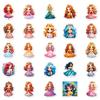 50 Cute Little Princess Graffiti Stickers for Children DIY Stickers Water Cup Waterproof Decorative Stickers