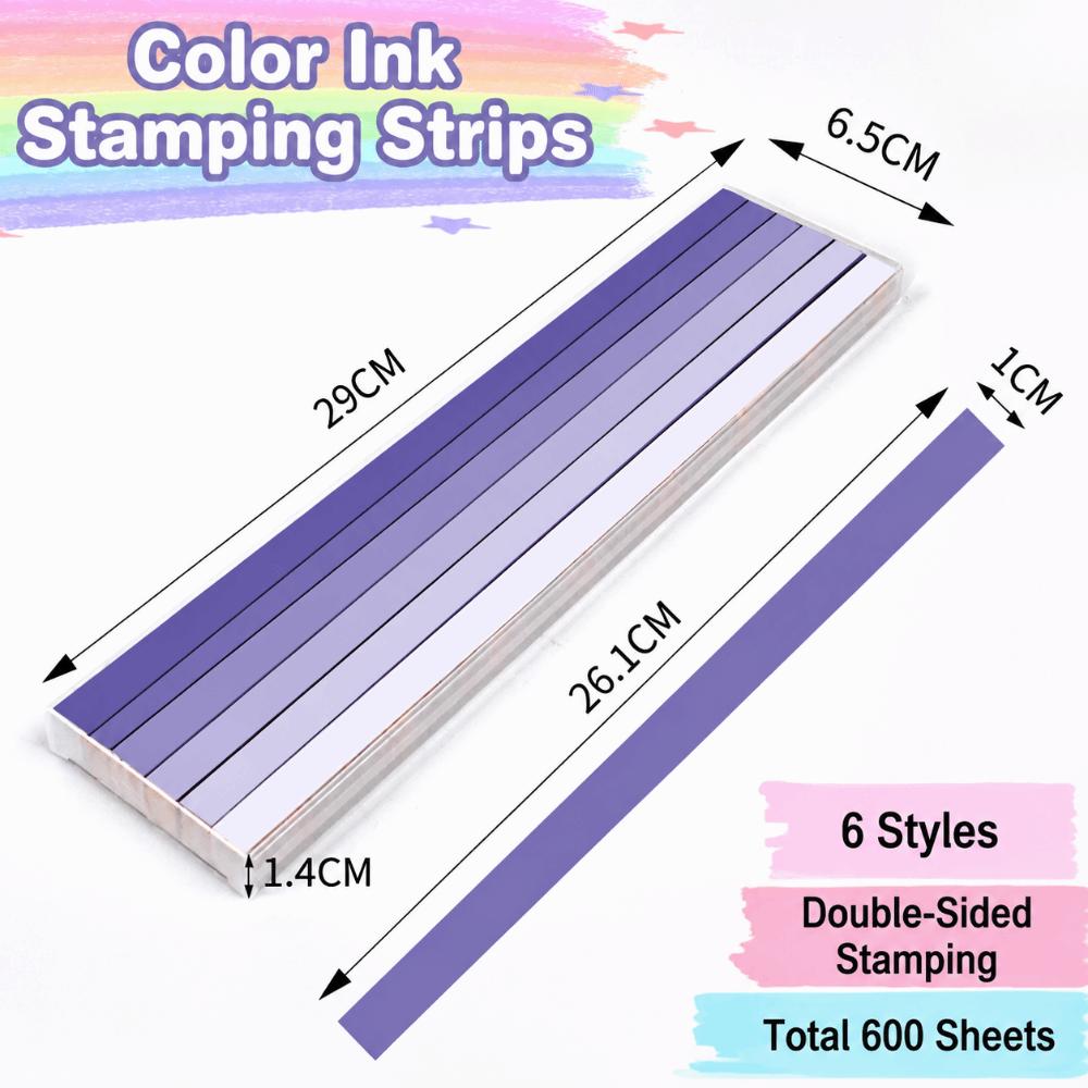 600 Sheets Gradient Color Star Folding Paper Strips Lucky Star Paper Strips  DIY Handmade Crafts